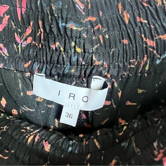 IRO Joey 100% Silk Floral Print Pull On Trouser Pants size 36 / US 4 - Picture 5 of 15